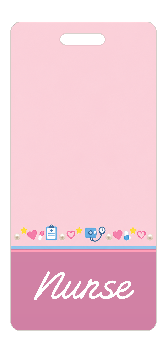 Badge Buddy — Blush Blue Clinic