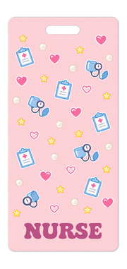 Badge Buddy — Blush Blue Clinic