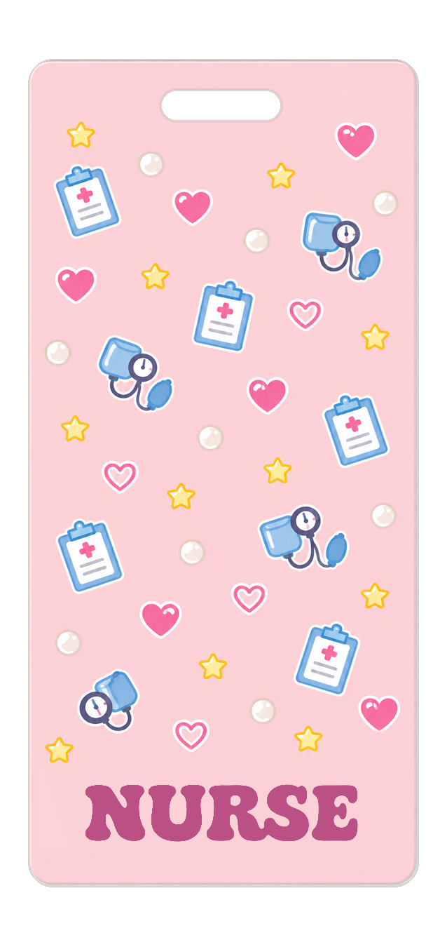 Badge Buddy — Blush Blue Clinic