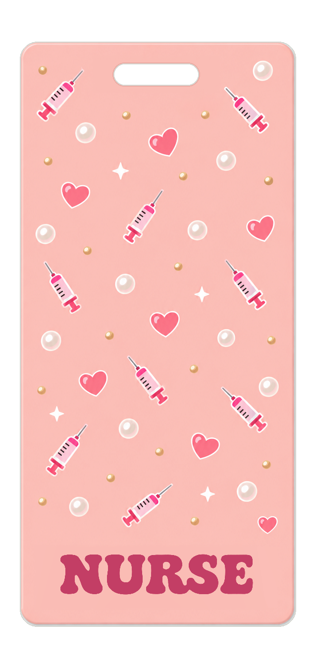Badge Buddy — Coral Care Hearts