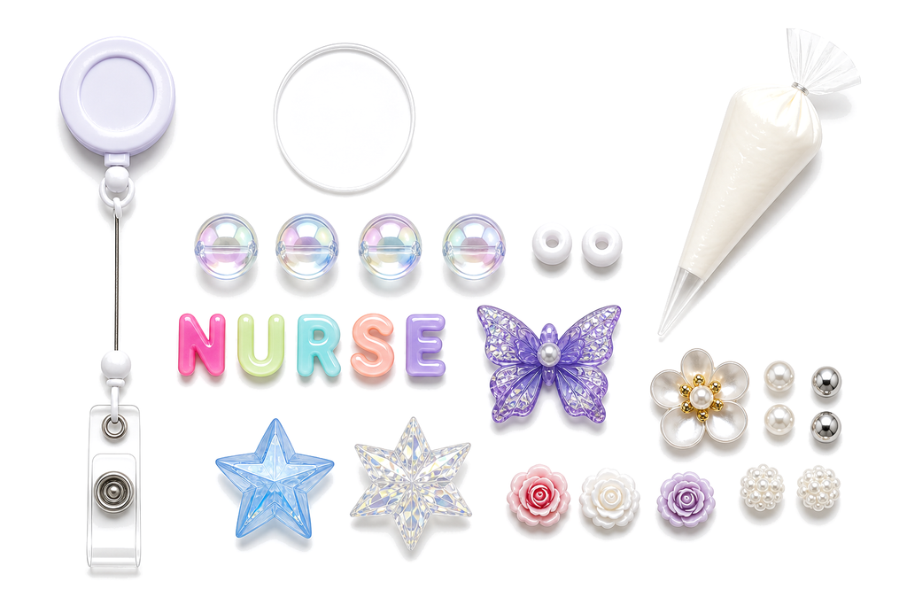Decoden Cream Badge Reel — NURSE Starlight Edition