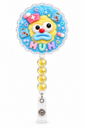 HUH Was That in Report decoden cream nurse badge reel finished product