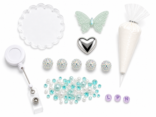 Decoden Cream Badge Reel — LPN Edition