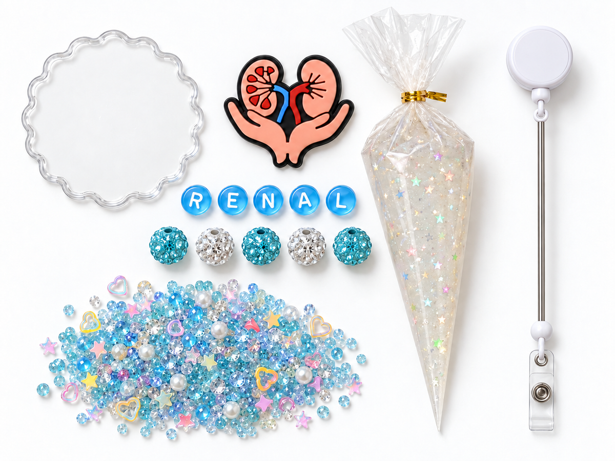 RENAL kidney care decoden cream badge reel DIY kit contents