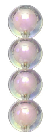 Clear bubble · pale pink core