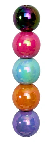 Rainbow iridescent rounds